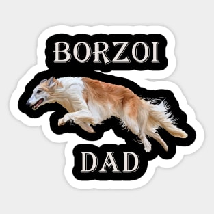 Borzoi Dad Sticker